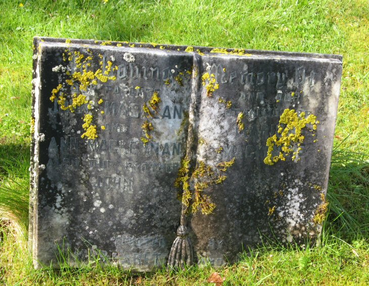 Photo of headstones/Marion MacKenzie (MacLennan) [died 1914] MI Gruinard, Gairloch
